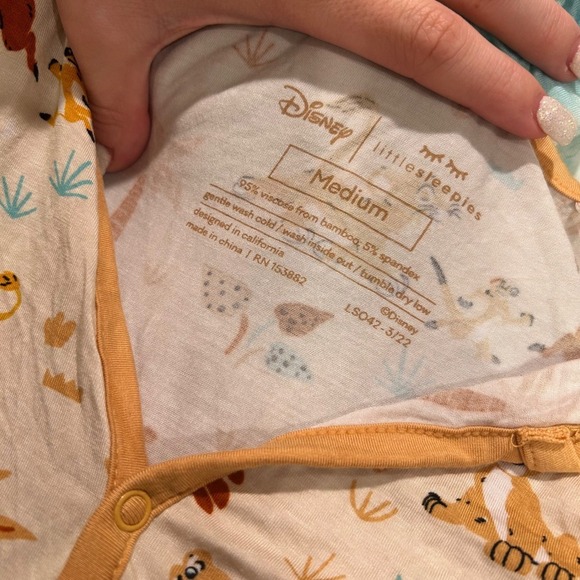 Disney Little Sleepies Lion King Bamboo Pajama Shirt Medium - Picture 5 of 9